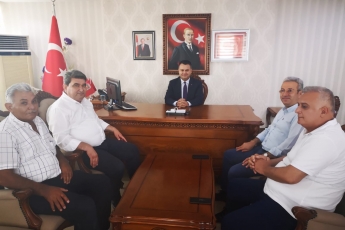 Milletvekilimiz Cengiz GÖKÇEL ve CHP Tarsus İlçe Örgütü Başkanı Ali İlk ile Mersin Tarsus Kaymakamı Kadir Sertel OTCU'yu Makamında Ziyaretimiz.